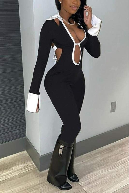 Sophisticated Black Catsuit