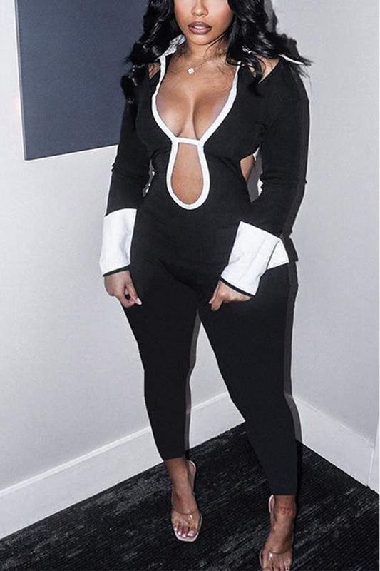 Sophisticated Black Catsuit